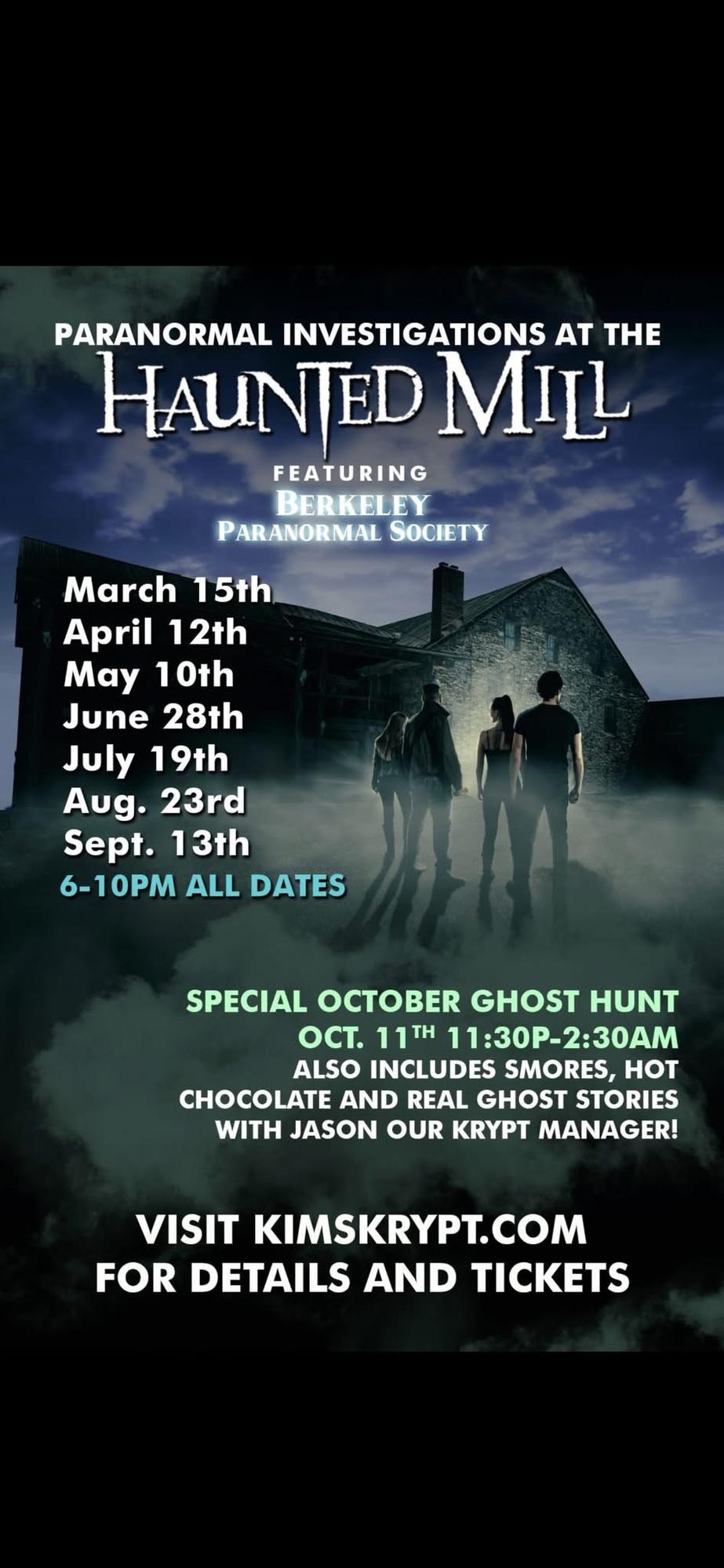 2025 Paranormal Ghost Tours