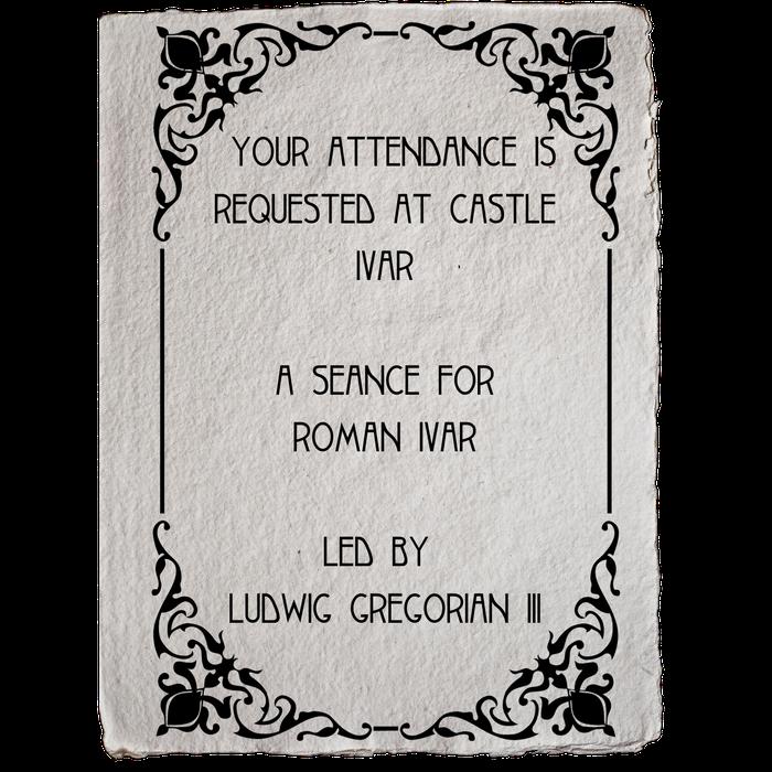 Invitation to the seance