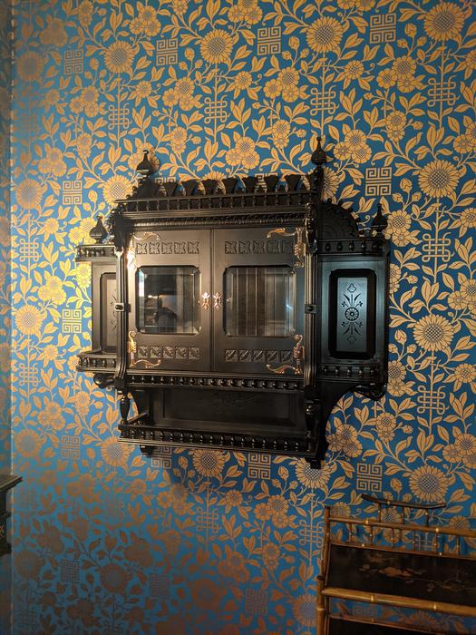 An ebonized cabinet. A Grundy family collection, first time on display!