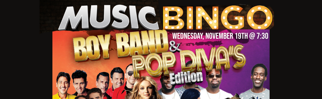Boy Band & Pop Diva Music Bingo