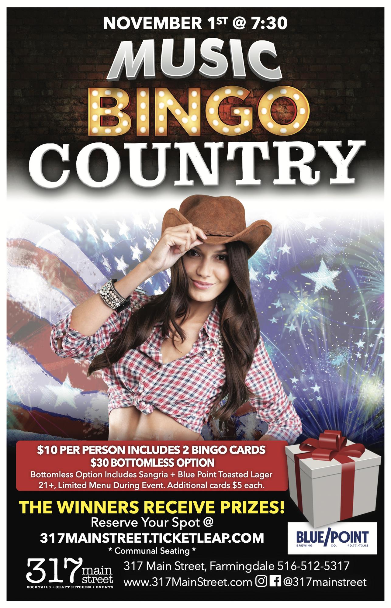 Country Music Bingo