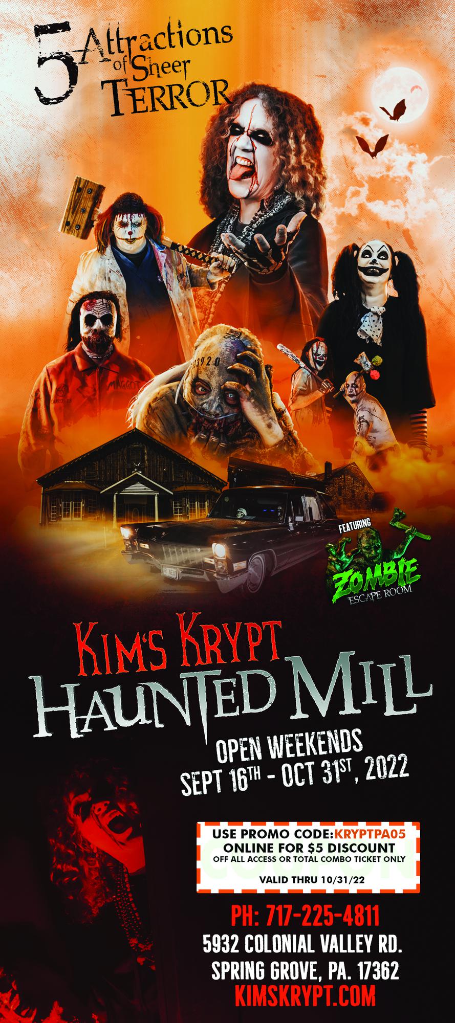 2022 KIM'S KRYPT HAUNTED MILL