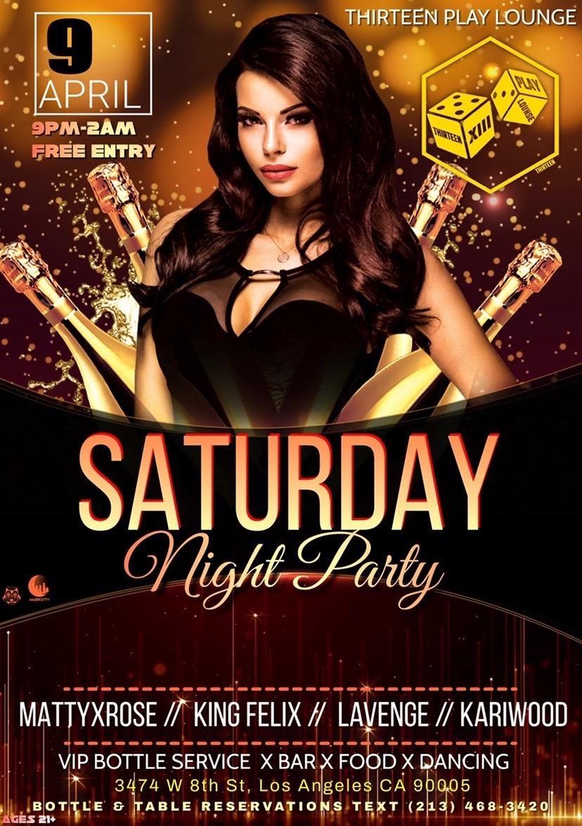 Saturday Nights at The 13
