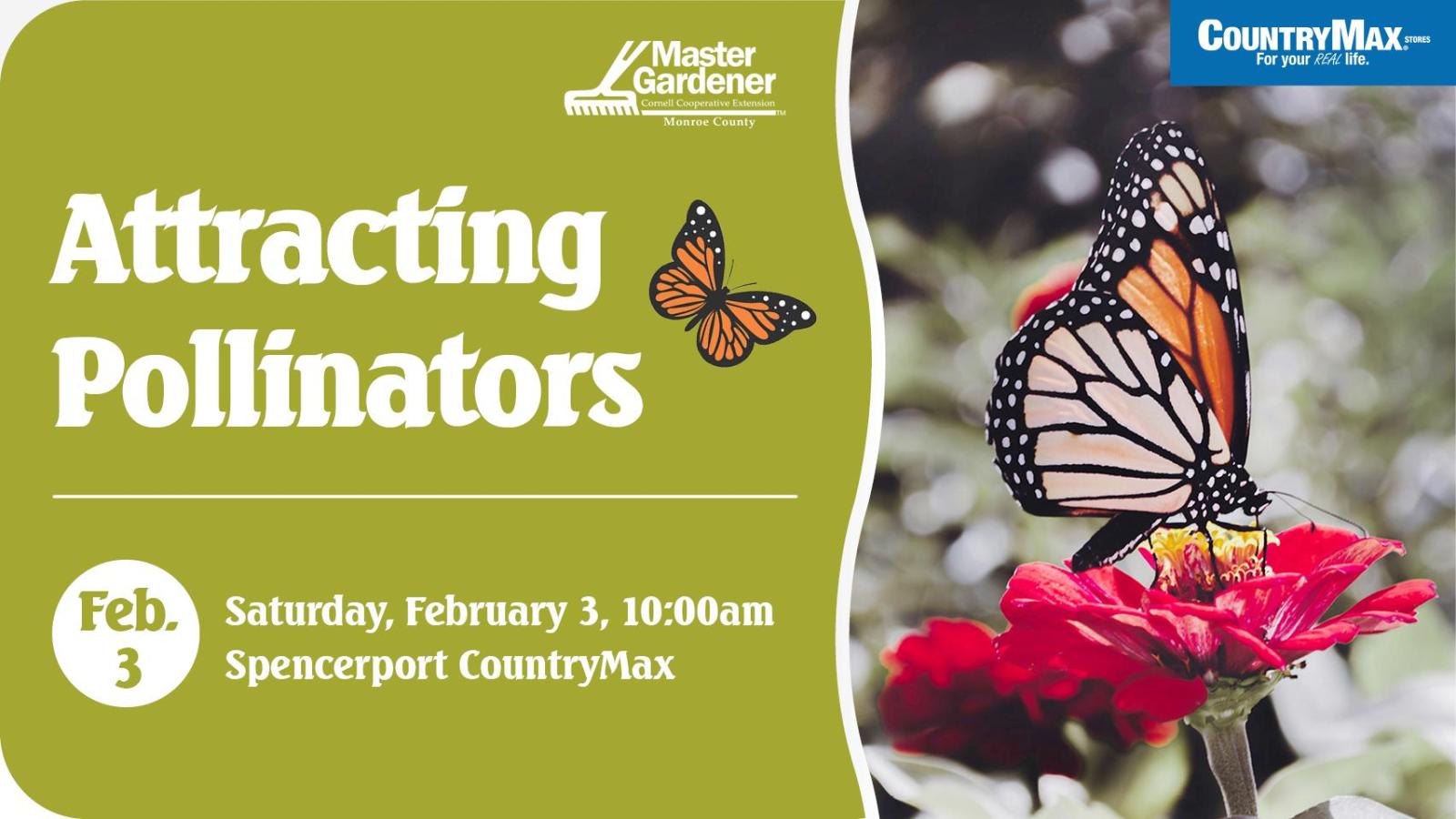 Tickets for Cornell at CountryMax Attracting Pollinators in Spencerport from TicketLeap