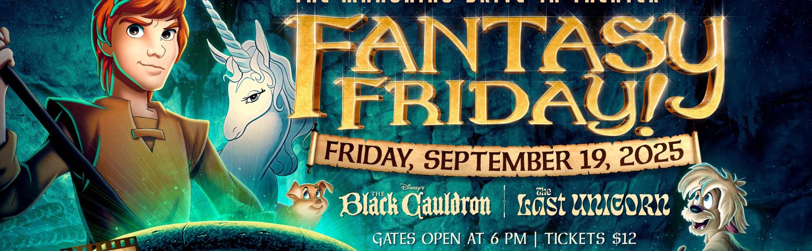 Fantasy Friday: BLACK CAULDRON & LAST UNICORN (on 35mm) in