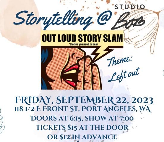 Storytelling at Studio Bob ~ Left Out