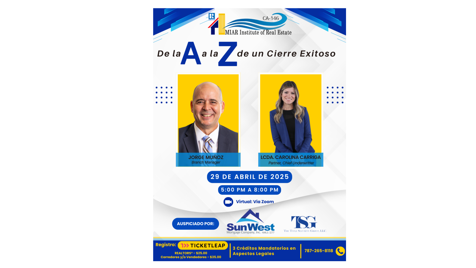 De la A a la Z de un Cierre Exitoso in Mayaguez - Checkout
