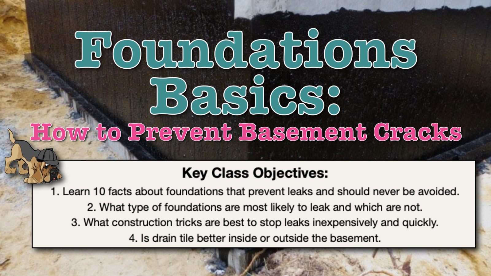 Tickets for Foundations Basics How to Prevent Basement Cracks from