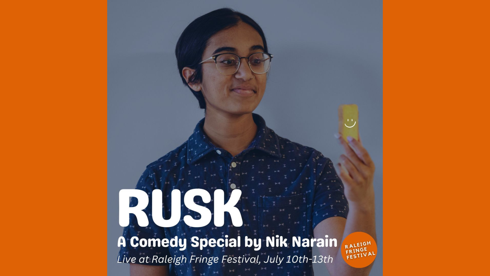 Russ Rarick Rusk: A Comedy Special by Nik Narain | Raleigh Fringe Festival in ...