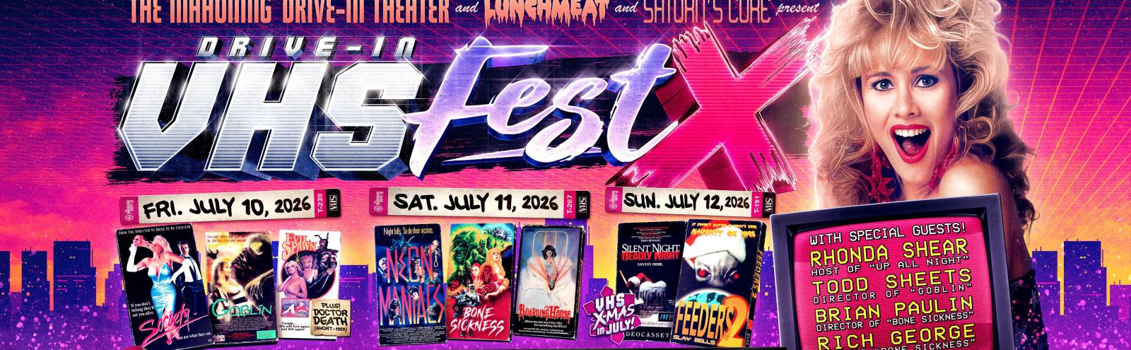 VHS-FEST X: w/ Rhonda Shear, Retro VHS Market + More in Lehighton
