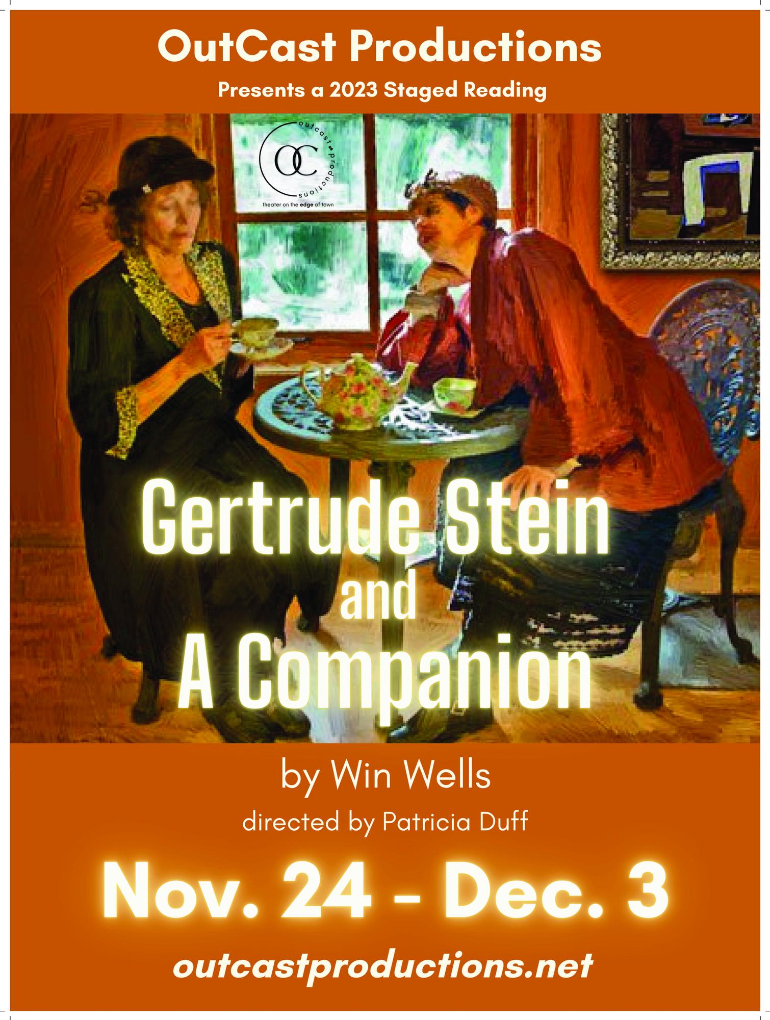 Gertrude Stein and a Companion - a staged reading performance