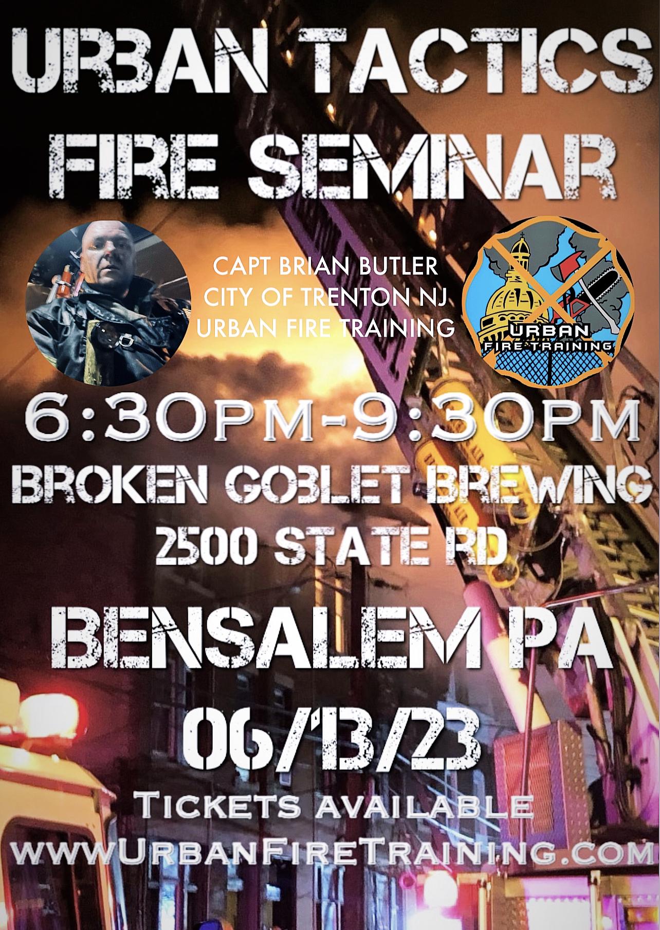 Urban Tactics Fire Seminar Philly