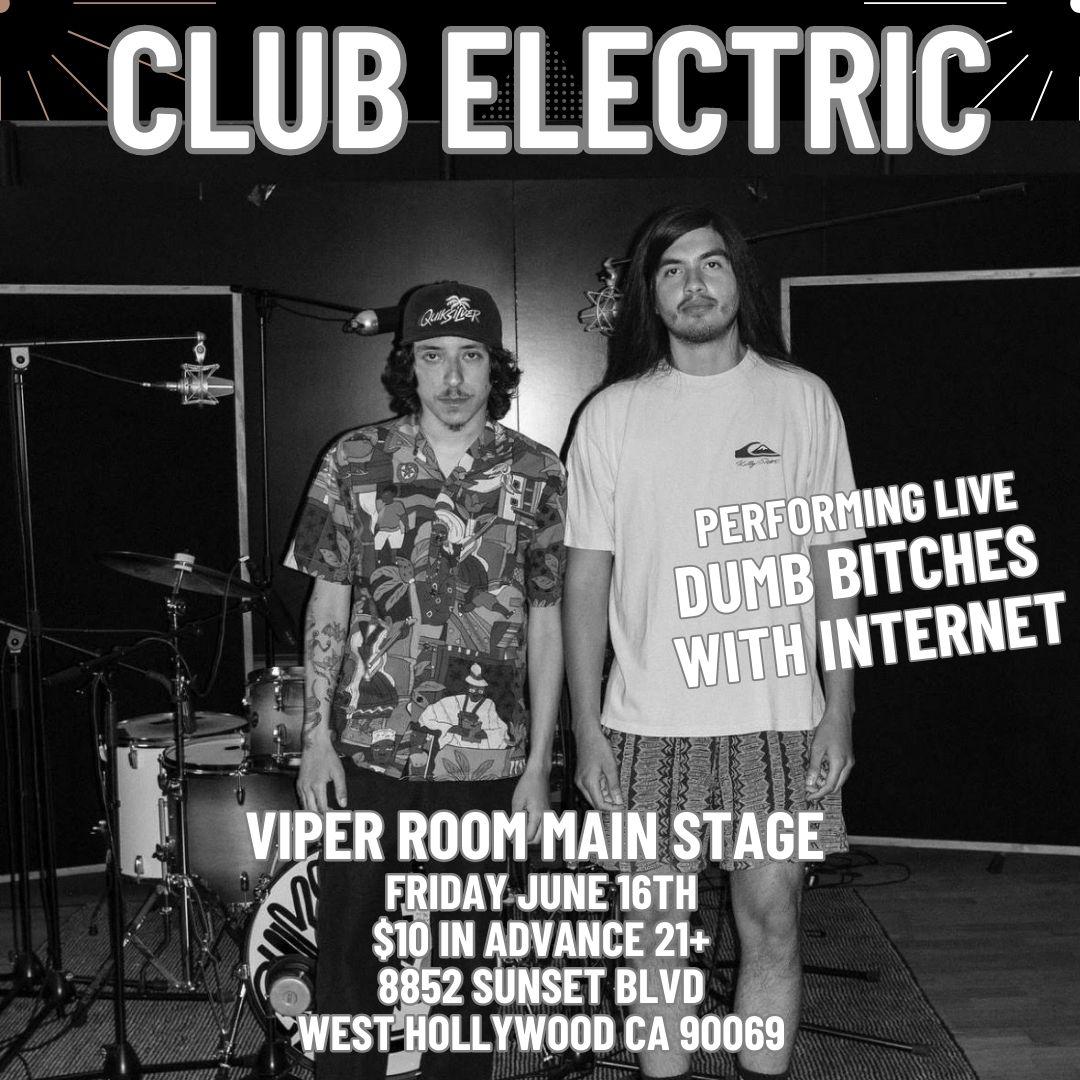 DUMB BITCHES WITH INTERNET PERFORMING LIVE VIPER ROOM FRIDAY JUNE 16TH