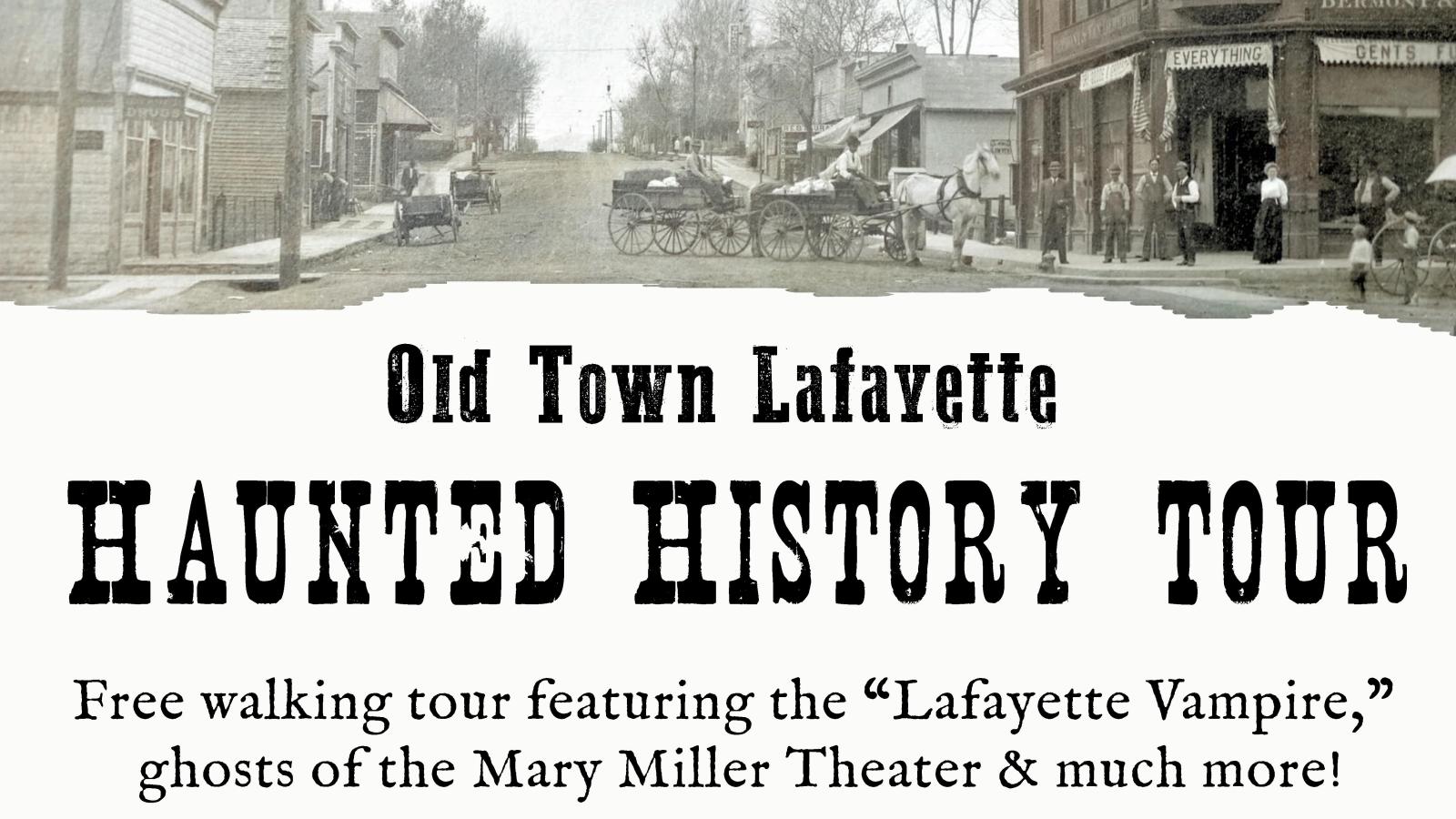 Old Town Lafayette Haunted History Tour in Lafayette Checkout